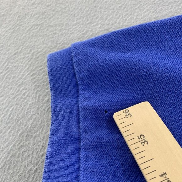 Polo Ralph Lauren Polo Shirt Mens XL Blue Yellow Collar Big Pony Rugby Cotton - Picture 6 of 14